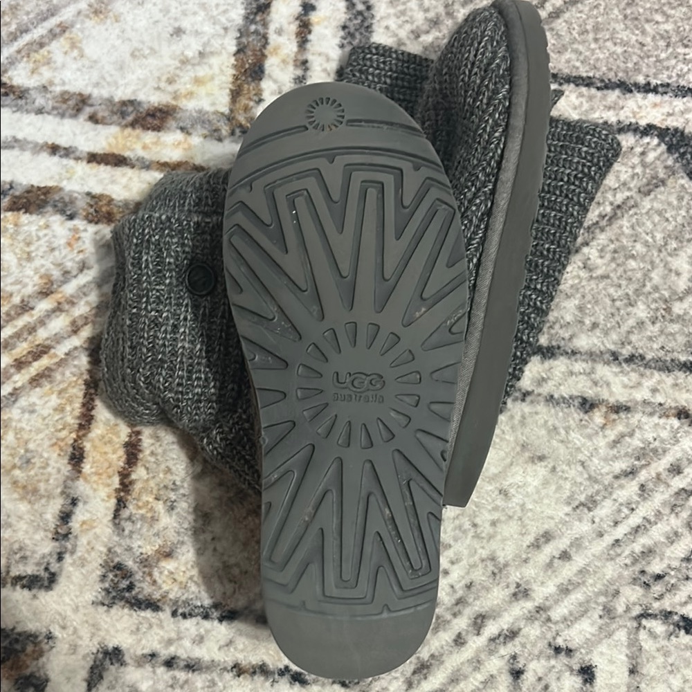 UGG Gray Cozy Knit Boots - Picture 2 of 3
